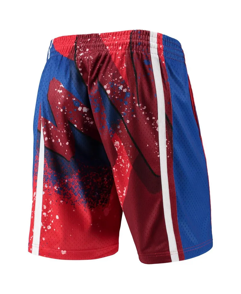 Men's Mitchell & Ness Red Philadelphia 76ers Hardwood Classics 1996 Hyper Hoops Swingman Shorts