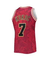 Men's Mitchell & Ness Toni Kukoc Red Chicago Bulls Hardwood Classics 1997-98 Lunar New Year Swingman Jersey