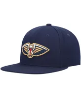 Men's Mitchell & Ness Navy New Orleans Pelicans Ground 2.0 Snapback Hat