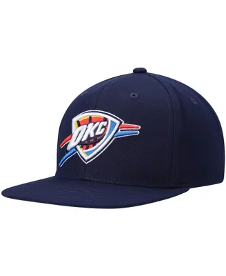 Men's Mitchell & Ness Navy Oklahoma City Thunder Ground 2.0 Snapback Hat