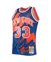 Men's Mitchell & Ness Patrick Ewing Blue New York Knicks Hardwood Classics 1991 Hyper Hoops Swingman Jersey