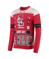 Men's Foco Red St. Louis Cardinals Ticket Light-Up Ugly Sweater