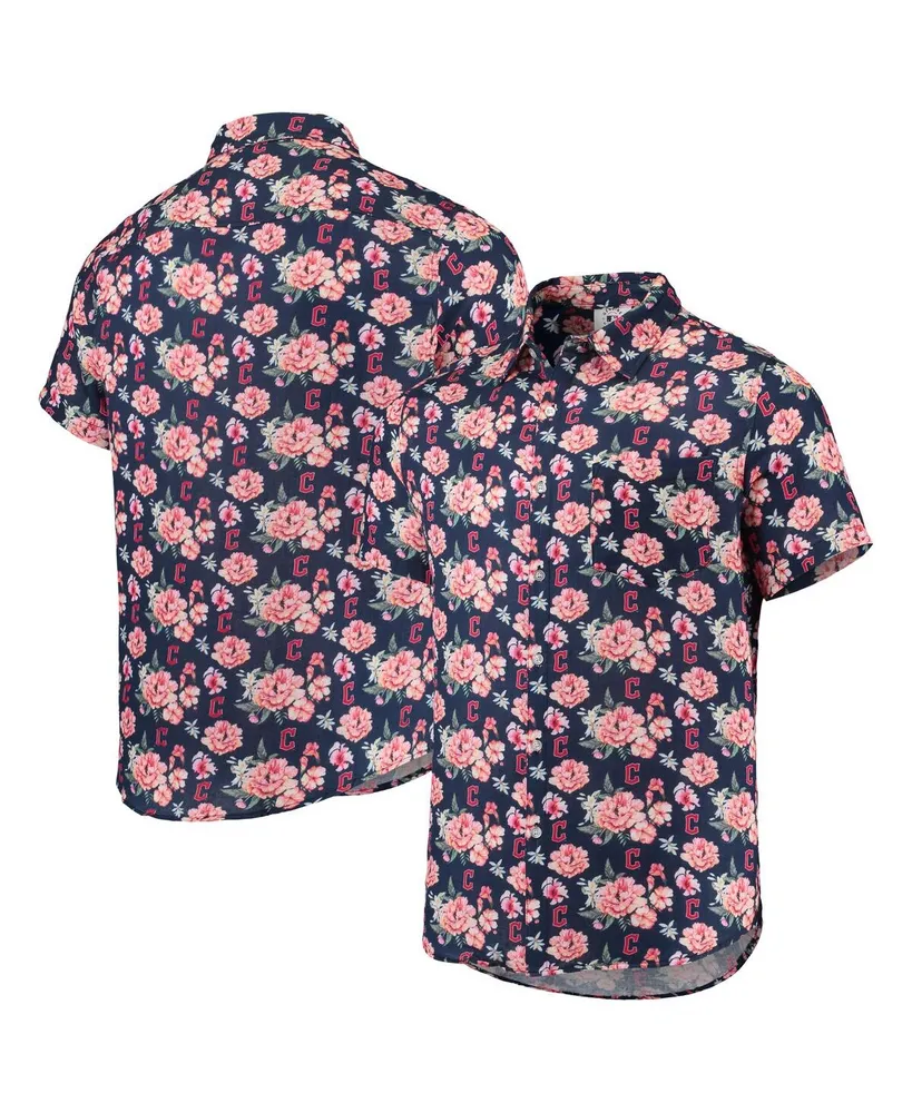 Chicago Cubs Floral Button Up Shirt FOCO