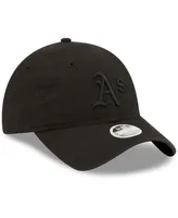 Women's New Era Oakland Athletics Black on Black Core Classic Ii 9TWENTY Adjustable Hat