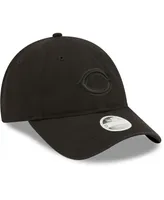 Women's New Era Cincinnati Reds Black on Black Core Classic Ii 9TWENTY Adjustable Hat