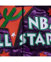 Men's Mitchell & Ness Purple 1995 Nba All-Star Game Lightweight Satin Full-Snap Jacket