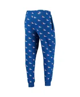 Men's The Wild Collective Royal Philadelphia 76ers Allover Logo Jogger Pants