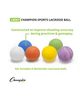 Champion Sports Lacrosse Ball Set, 6 Piece