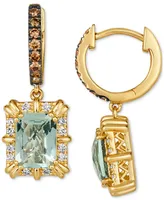 Le Vian Mint Julep Quartz (2-3/8 ct. t.w.) & Diamond (1/2 ct. t.w.) Drop Earrings in 14k Gold