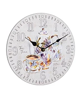 La Crosse Technology Clock 404-2631T-Int 12" Tea Time Quartz Wall Clock