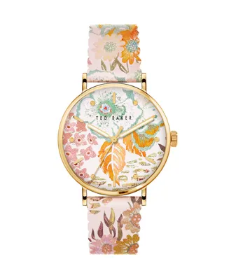 Ted Baker Women's Phylipa Retro Leather Strap Watch 37mm