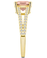 Macy's Morganite and Diamond Accent Ring 14K Yellow Gold