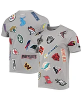 Men's Pro Standard Gray Nfl League Wordmark T-shirt