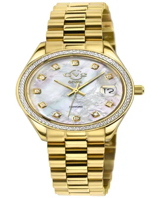 Gevril Women's Turin Swiss Quartz Gold-Tone Stainless Steel Bracelet Watch 32mm - Gold