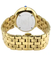Gevril Women's Verona Swiss Quartz Gold-Tone Stainless Steel Bracelet Watch 37mm - Silver