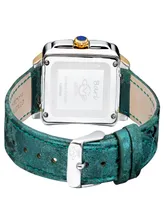 Gevril Women's Bari Tortoise Swiss Quartz Italian Leather Strap Watch 34mm