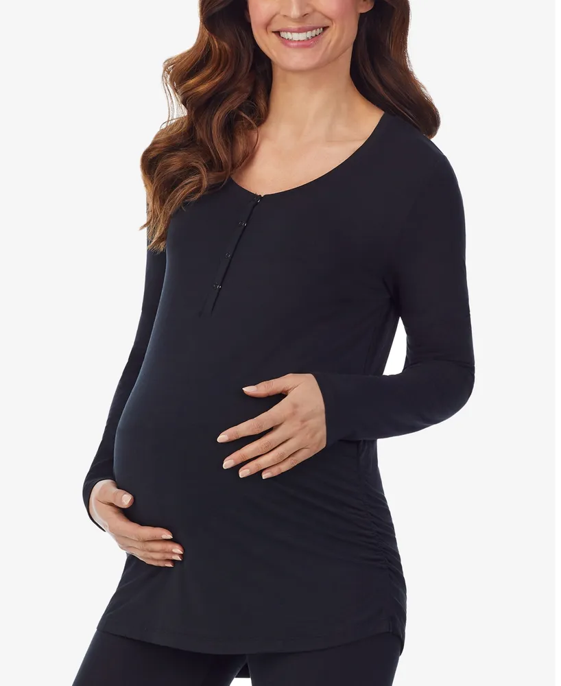 Cuddl Duds Women's Softwear with Stretch Maternity Long Sleeve