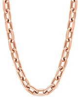 Effy Men's Link 22" Chain Necklace in 14k Rose Gold-Plated Sterling Silver