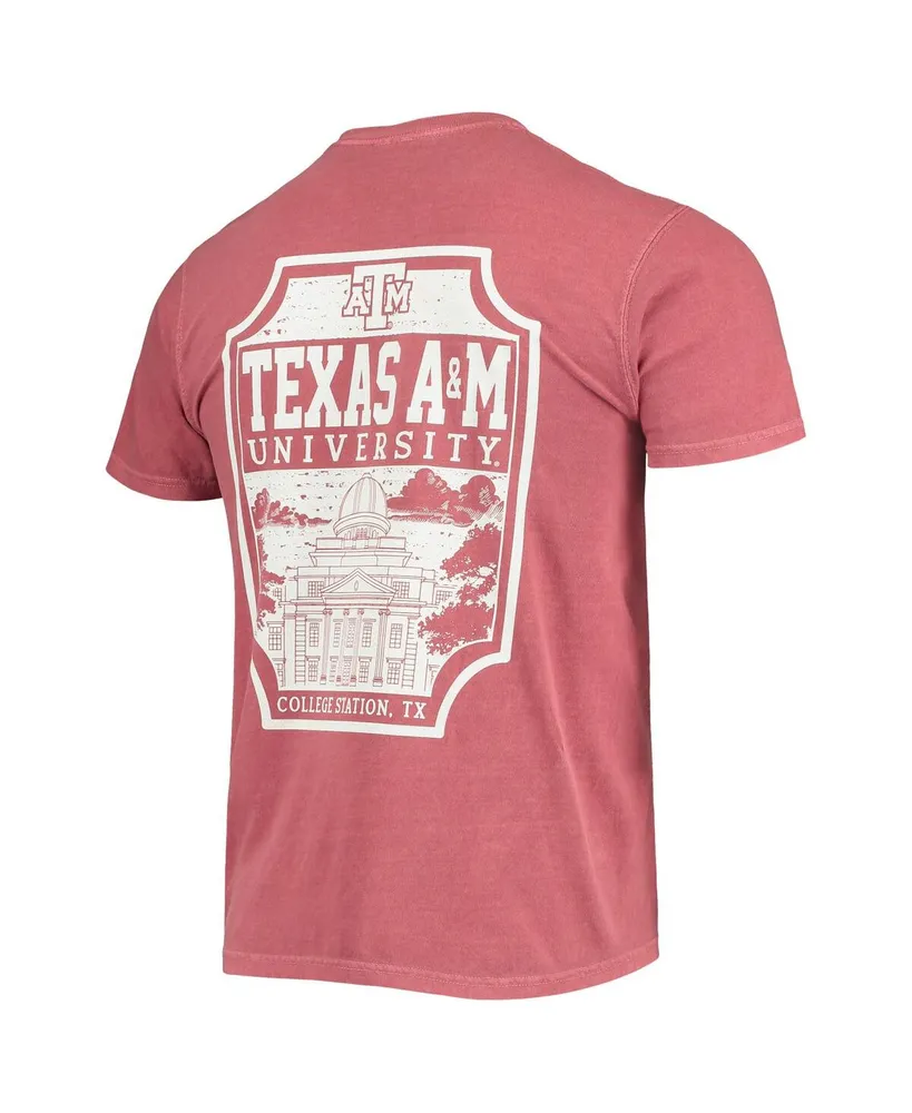 Men's Maroon Texas A&M Aggies Comfort Colors Campus Team Icon T-shirt