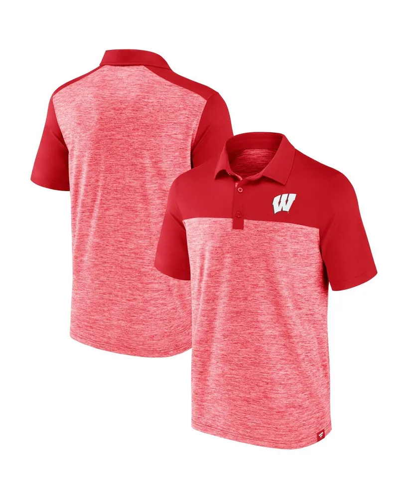 Men's Fanatics Red Wisconsin Badgers Omni Polo Shirt