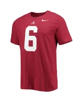 Men's Nike DeVonta Smith Crimson Alabama Tide Alumni Name and Number Team T-shirt