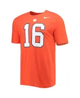 Men's Nike Trevor Lawrence Orange Clemson Tigers Alumni Name and Number Team T-shirt