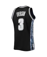 Men's Mitchell & Ness Allen Iverson Black Georgetown Hoyas 1995-96 Authentic Throwback Jersey