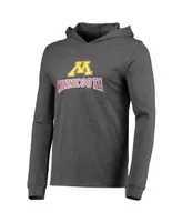 Men's Concepts Sport Heathered Maroon and Heathered Charcoal Minnesota Golden Gophers Meter Long Sleeve Hoodie T-shirt and Jogger Pants Set