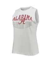 Women's Concepts Sport Charcoal and White Alabama Crimson Tide Tank Top Leggings Sleep Set