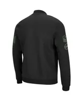 Men's Colosseum Black Cent. Michigan Chippewas Oht Military-Inspired Appreciation High-Speed Bomber Full-Zip Jacket