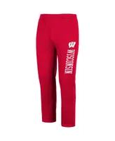 Men's Colosseum Red Wisconsin Badgers Fleece Pants