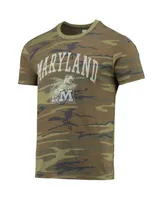 Men's Alternative Apparel Camo Maryland Terrapins Arch Logo Tri-Blend T-shirt