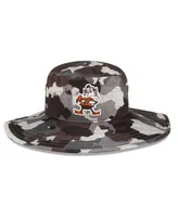 Men's New Era Camo Cleveland Browns 2022 Nfl Training Camp Official Historic Logo Panama Bucket Hat