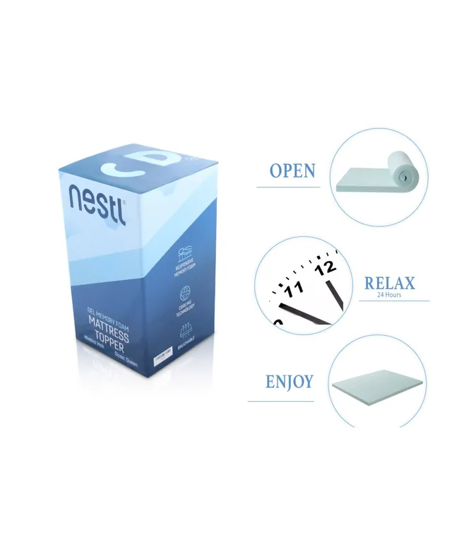 Nestl Gel Infused Mattress Topper Ventilated Design Memory Foam 4