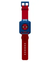 Marvel Kid's Spider-Man Educational Learning Red Silicone Strap Watch, 40mm