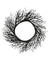 Twig Artificial Halloween Wreath Unlit, 24"