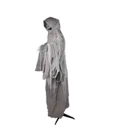 Animated Standing Master of Death Halloween Decoration, 65" - Silver