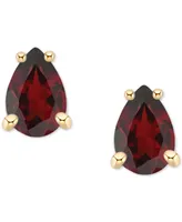 Garnet Pear Stud Earrings (1 ct. t.w.) 14k Gold