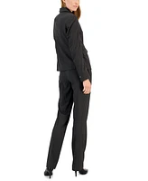 Anne Klein Women's Pinstripe Two-Button Jacket & Flare-Leg Pants Pencil Skirt