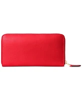 Women's Full-Grain Leather Large Zip Continental Wallet