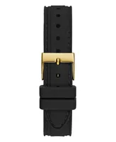 Guess Women's Quartz Black Silicone Strap Multi-Function Watch 36mm