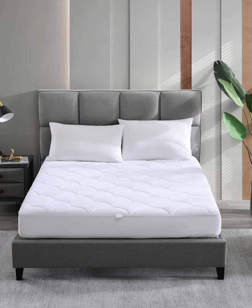 Royal Luxe Water-Resistant Quilted Down Alternative Mattress Pad, Queen, Created for Macy's