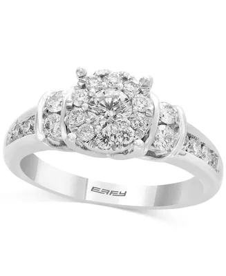 Effy Diamond Halo Engagement Ring (1 ct. t.w.) in 14k White Gold