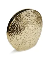 Round Textured Vase - Gold