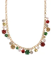 Holiday Lane Gold-Tone Garland Statement Necklace, 18" + 3" extender, Created for Macy's