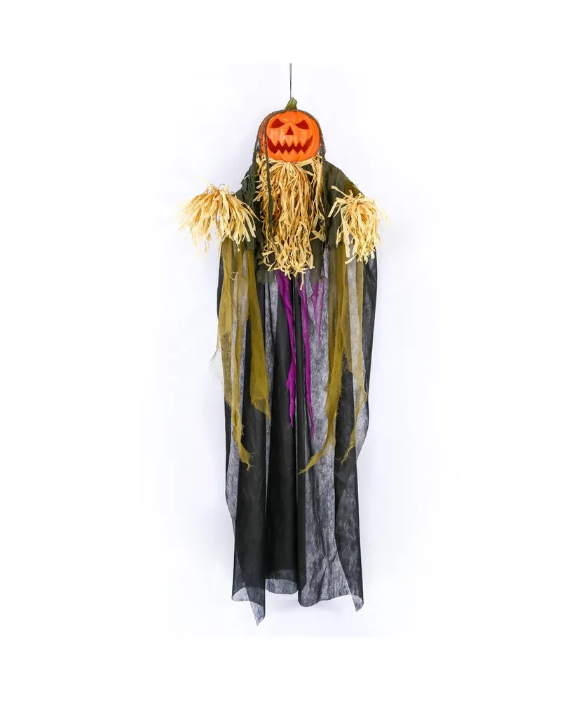 National Tree Company 72" Hanging Halloween Sound Activated Scarecrow