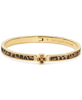 Kate Spade New York Gold-Tone Spade Flower Thin Printed Bangle Bracelet