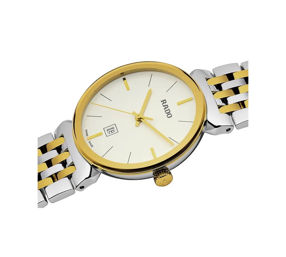 Rado Florence Men's Gold-Tone Stainless Steel Bracelet Watch 30mm