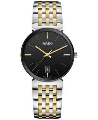 Rado Florence Men's Black Stainless Steel Bracelet Watch 38mm