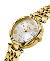 Guess Gc Flair Women's Swiss Gold-Tone Stainless Steel Bracelet Watch 34mm